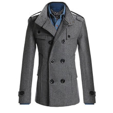 Men Winter Autumn Trench Coats Smart Casual Office Wool Blends Coat Jacket Slim Fit Business Formal Fashion Overcoat Top Outwear