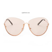 ROYAL GIRL New Women Metal Half Frame Glasses Fashion Brand Designer Sun Glasses UV400 ss181