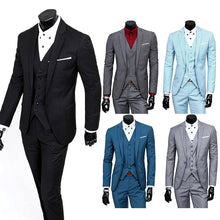 New Fashion Men's Slim Suit Champagne Party Tuxedo Men 3 Piece Suits Groom Wedding Costumes H9