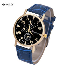 GENVIVIA Relojes Hombre Leather Band Analog Quartz Business Wrist Watch Wholesale Watches Lots Feature