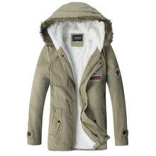 Jackets Coat Men Warm Fleece Liner Hooded Overcoat Winter Padded Jacket Zipper Outwear Flannel Windproof Fashion Plus Size Tops