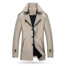 Men Warm Jacket Fleece Coat Winter Smart Casual Outwear England Style Overcoat Buttons Up Lapel Windbreaker Oversized Streetwear