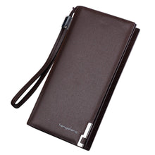 Men Long Bifold Business Leather Wallet Money Card Holder Coin Bag Purse