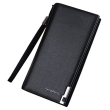 Men Long Bifold Business Leather Wallet Money Card Holder Coin Bag Purse