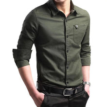 2018 Spring And Summer New Men's Long Sleeved Cotton Shirts Youth Spring Men's Shirts Army Outwear Shirt 58D