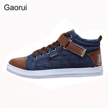 spring autumn men's leisure fashion Board high shoes breathable canvas England style buckel patchwork mix-color flats