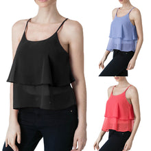 Women Girls Sleeveless Crop Tops Vest  Tank Tops Blouse