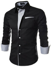 Men's Shirt Design Double Breasted Shirt Thin Long Sleeves Spring And Autumn Casual Shirt Turn-down Collar D29