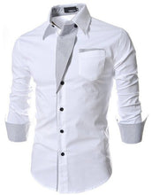 Men's Shirt Design Double Breasted Shirt Thin Long Sleeves Spring And Autumn Casual Shirt Turn-down Collar D29