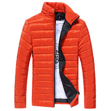Boys Men Warm Stand Collar Slim Winter Zip Coat Outwear Jacket