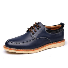 Tangnest Brand Men Business Shoes Casual PU Leather Oxfords Shoes For Man Round Toe Lace Up Flats Men Dress Shoes XMP741