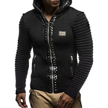 Hoodies Sweatshirt Mens Brand Leisure Rivet Zipper Jacket 2018 Winter Warm Casual Slim Fit Men Hoody Coat Men Sudaderas Tops
