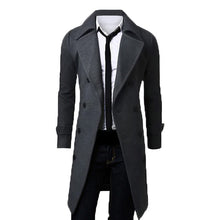 Men's Trench Jacket Business Smart Long Coats Casual Slim Fit Woolen Male Overcoat 2018 Autumn Winter Men Windbreaker Suits Coat