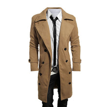 Men's Trench Jacket Business Smart Long Coats Casual Slim Fit Woolen Male Overcoat 2018 Autumn Winter Men Windbreaker Suits Coat