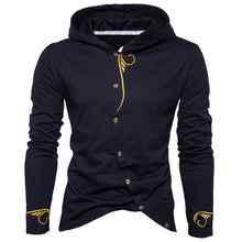 2018 Spring Autumn Hoodies Men Cotton Casual Sweatshirts Button Jacket Long Sleeve Sportswear Embroidery Stylish Brand Clothing