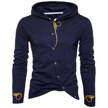 2018 Spring Autumn Hoodies Men Cotton Casual Sweatshirts Button Jacket Long Sleeve Sportswear Embroidery Stylish Brand Clothing