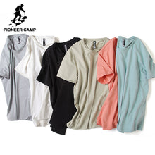 Pioneer Camp Solid men t shirt casual brand clothing o-neck T-shirt male Top quality bamboo cotton stretch Tshirt plus size