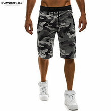 INCERUN Gyms Bodybuilding Workout Joggers Camouflage Shorts Men Military Short Pants Camouflage Camo Casual Men's Shorts