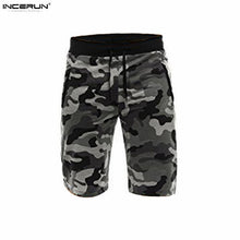 INCERUN Gyms Bodybuilding Workout Joggers Camouflage Shorts Men Military Short Pants Camouflage Camo Casual Men's Shorts
