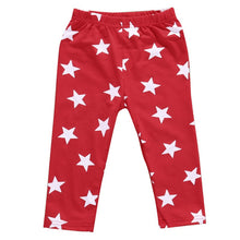 Childrens pants spring and autumn baby printing stars and stars trousers
