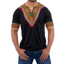 Fashion Men's Slim Fit V Neck Printed Muscle Tee T-shirt Casual Tops Blouse