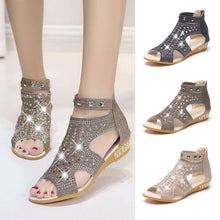 Spring Summer Ladies Women Wedge Sandals Fashion Fish Mouth Hollow Roma Shoes