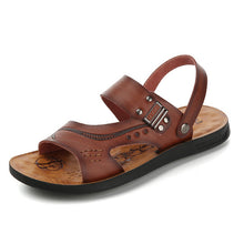 Tangnest Summer Men Rome Sandals Classic Slip On Gladiators Casual Beach Sandals Slides Non-slip Breathable Flat Shoes XML244