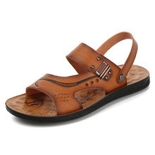 Tangnest Summer Men Rome Sandals Classic Slip On Gladiators Casual Beach Sandals Slides Non-slip Breathable Flat Shoes XML244