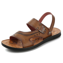 Tangnest Summer Men Rome Sandals Classic Slip On Gladiators Casual Beach Sandals Slides Non-slip Breathable Flat Shoes XML244