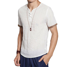 Linen Men Shirts Chinese Culture Men's Shirt Slim Short Sleeve Brand 2018 Summer Men Shirts Breathable Tops Plus Size L-5XL