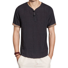 Linen Men Shirts Chinese Culture Men's Shirt Slim Short Sleeve Brand 2018 Summer Men Shirts Breathable Tops Plus Size L-5XL