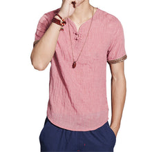Linen Men Shirts Chinese Culture Men's Shirt Slim Short Sleeve Brand 2018 Summer Men Shirts Breathable Tops Plus Size L-5XL