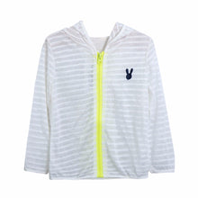Kids Children Striped Hooded Jacket Breathable Tops Sun Protection Clothes