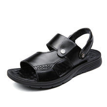 Tangnest Men Sandals Genunie Leather Slip On Gladiators Casual Men Summer Slides Comfortable Beach Sandals XML247