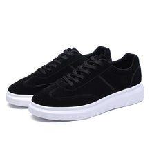 Tangnest Spring Men Casual Shoes Korean Style Lace Up Sneakers Breathable Flats Wearable Height Increasing Men Shoes XMR2796