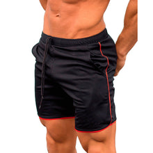 Quick Dry Shorts Men Summer Men's Casual Shorts Solid Fitness Man's Short With Pockets Straps Inside Trunks Beach Shorts 2018