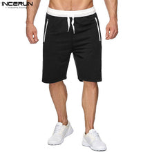 INCERUN Mens Sweat Shorts New Men's Board Shorts Casual Workout bodybuilding Shorts With Zipper Pockets Quick Dry Shorts Men