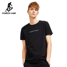 Pioneer camp new summer short sleeve t shirt for men brand clothing casual printed solid t-shirt men quality stretch male tshirt