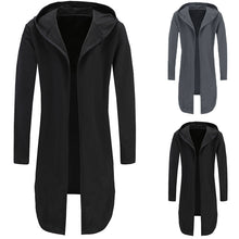Men Hoodie Hooded Sweatshirts Hip Hop Streetwear Cloak Long Sleeve Outwear Cardigan Autumn Spring Loose Jacket Plus Size 2018